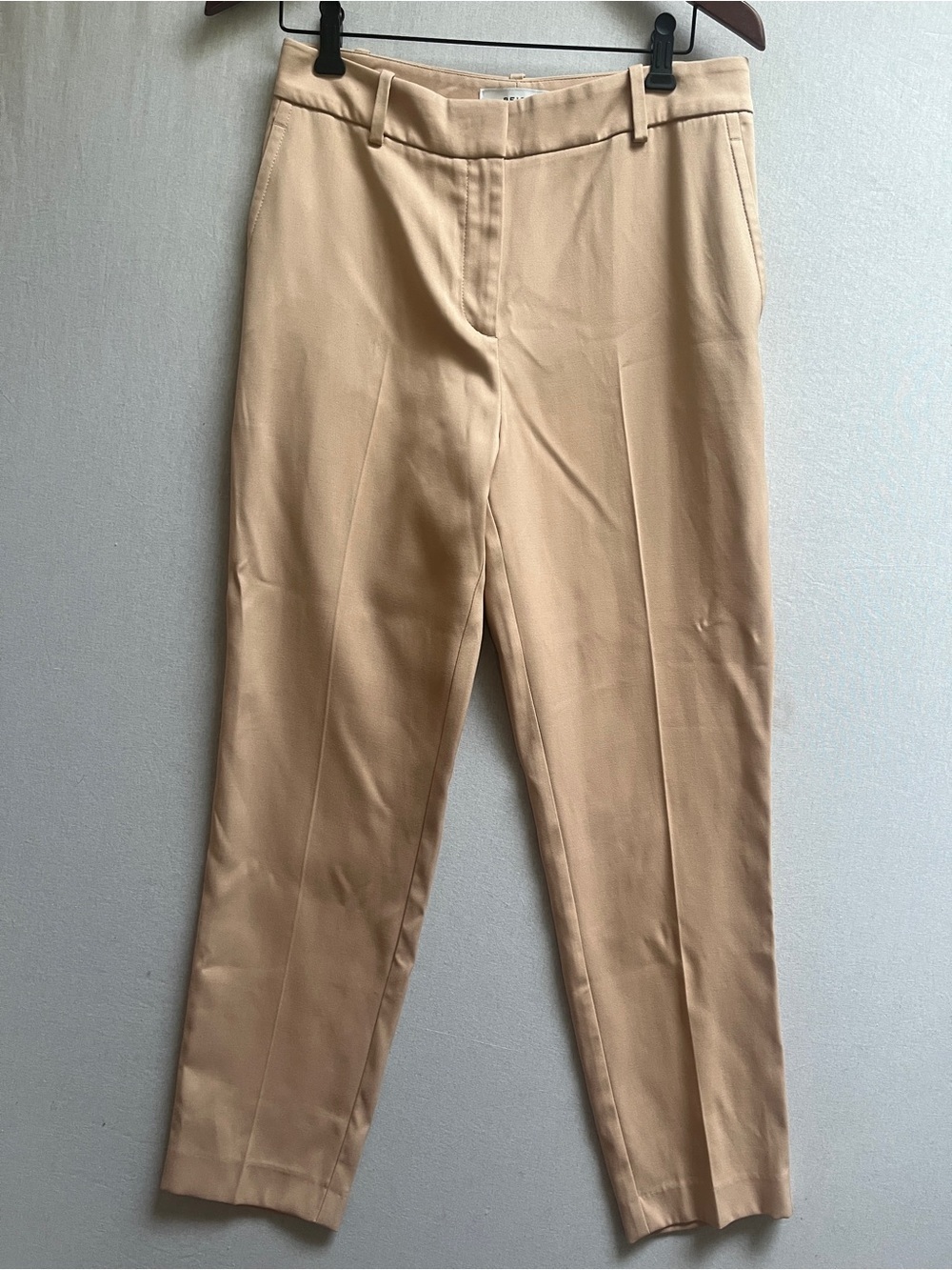 REISS Ember Tan Flat Front Tailored Office Dress Pants Size 6